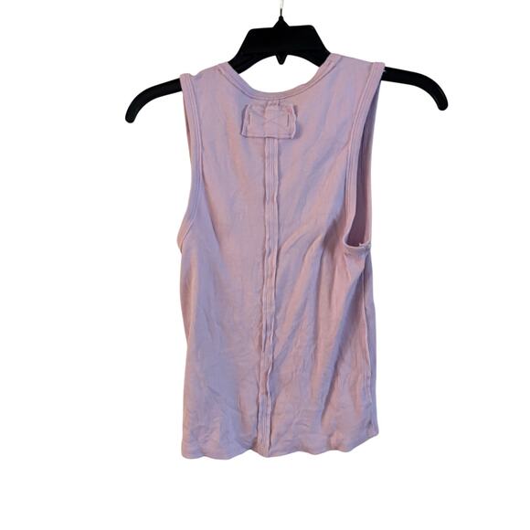 Free People We The Free Neria Tank Top Brush Lilac V Neck Size M Essential - Picture 5 of 5